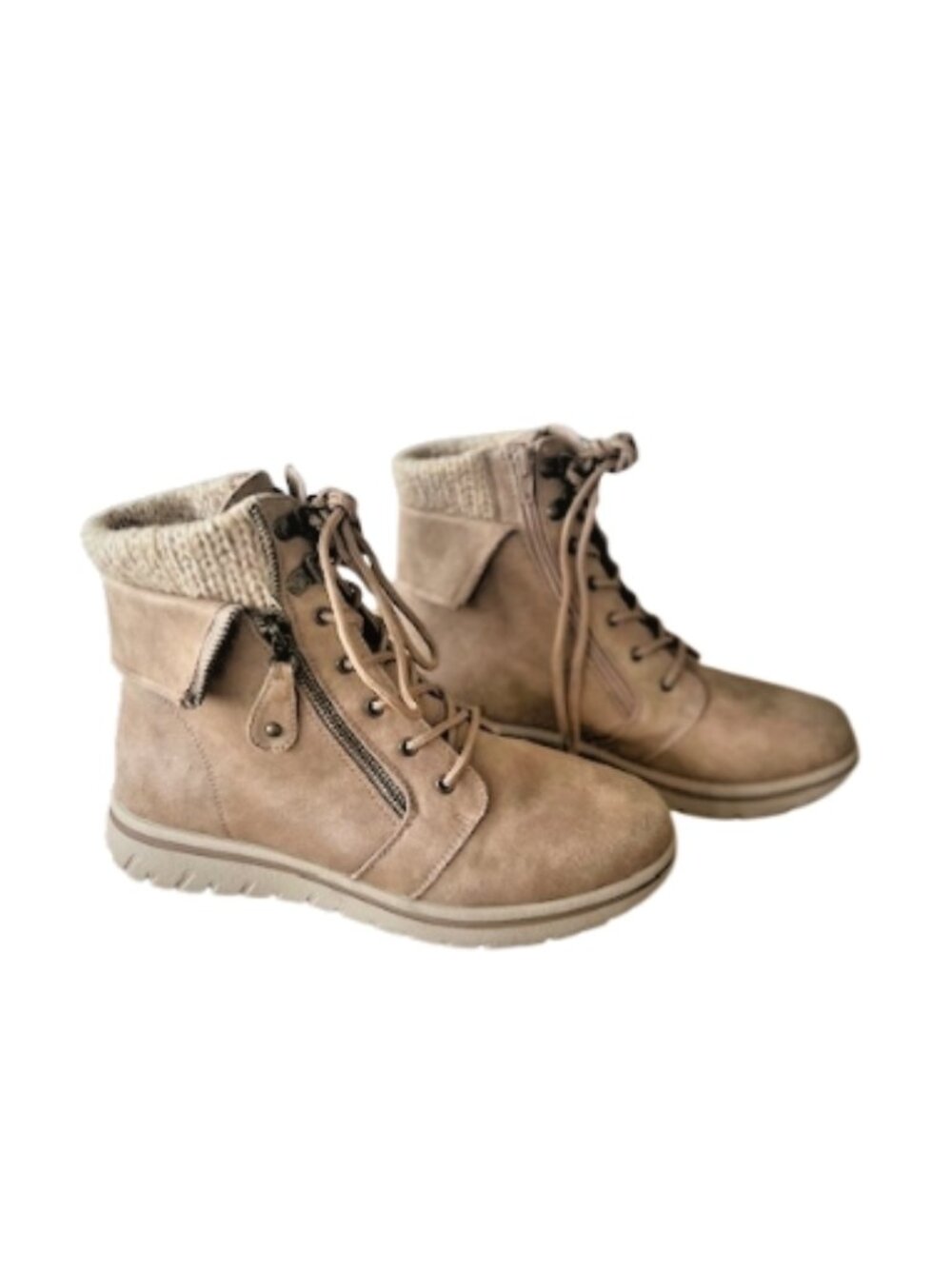 Cliffs by White Mountain “Hope” Booties Style C33714 Tan Suede Feel Size 9M